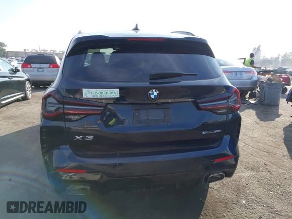 2024 BMW X3 sDrive30i with VIN WBX47DP07RN272655, listed as a IAAI auction lot 41018753 with 11,330 mi miles and . Bid and sale history available at DreamBid. Image 17.