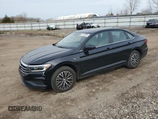 2019 Volkswagen Jetta SEL z VIN 3VWEB7BU0KM202584, wystawiony jako Copart lot #53158295 z przebiegiem 60 995 mil mil oraz Szkoda całkowita • Salvage title. Historia ofert i sprzedaży dostępna na DreamBid. Obrazek 1.