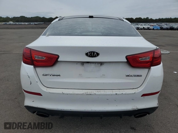 2015 Kia Optima SX Turbo with VIN 5XXGR4A61FG367091, listed as a Copart auction lot 48299065 with 106,003 mi miles and Non Repairable. Bid and sale history available at carsss.com. Image 6.