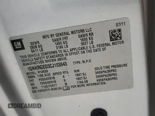 2012 Chevrolet Traverse 1LT with VIN 1GNKRGED3CJ103843, listed as a Copart auction lot 52217375 with Not Provided miles and Clean Title. Bid and sale history available at DreamBid. Image 13.