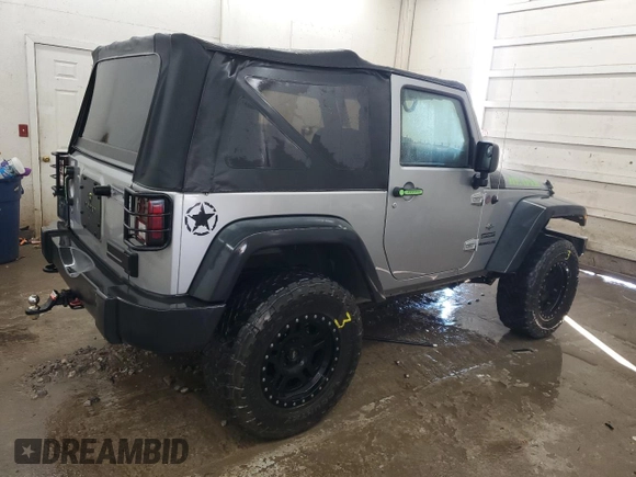 2013 Jeep Wrangler Sport with VIN 1C4AJWAG5DL591897, listed as a Copart auction lot 63218025 with 81,250 mi miles and Clean title. Bid and sale history available at DreamBid. Image 3.