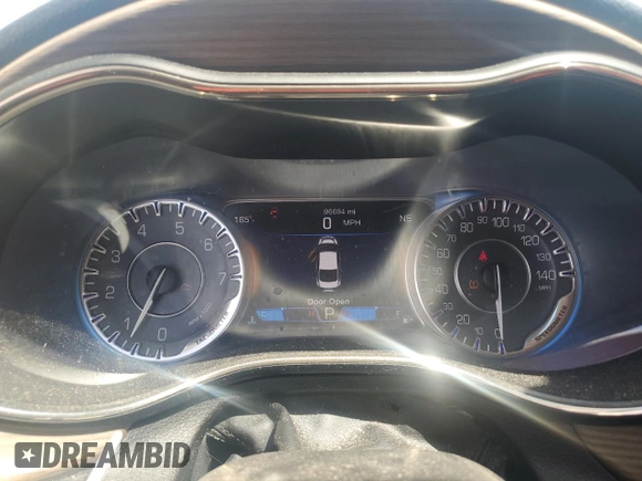 2015 Chrysler 200 C with VIN 1C3CCCEG4FN523839, listed as a Copart auction lot 51481695 with 96,694 mi miles and Salvage Title. Bid and sale history available at carsss.com. Image 9.