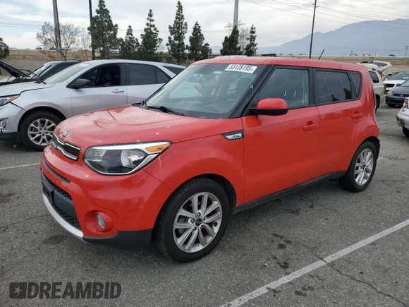 2017 Kia Soul + with VIN KNDJP3A52H7463014, listed as a Copart auction lot 53128195 with 105,514 mi miles and Salvage Title. Bid and sale history available at carsss.com. Image 1.