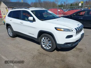 2015 Jeep Cherokee Limited with VIN 1C4PJMDS3FW775283, listed as a IAAI auction lot 42070360 with 156,422 mi miles. Bid and sale history available at carsss.com. Image 1.