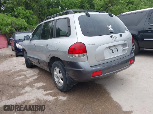 2006 Hyundai Santa Fe GLS with VIN KM8SC13D36U049405, listed as a IAAI auction lot 42074217 with 106,253 mi miles. Bid and sale history available at carsss.com. Image 3.