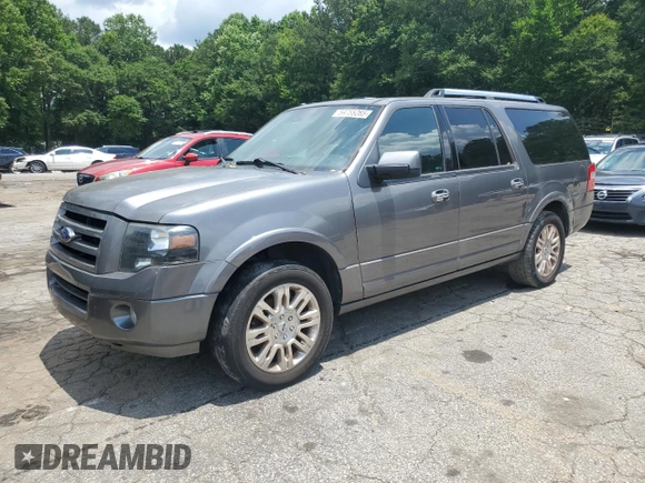 2014 Ford Expedition Max Limited with VIN 1FMJK1K58EEF19719, listed as a Copart auction lot 59755265 with 87,255 mi miles and Clean title. Bid and sale history available at DreamBid. Image 1.