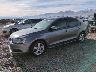 2012 Volkswagen Jetta Sedan TDI w/Premium & Nav with VIN 3VWLL7AJ1CM406842, listed as a Copart auction lot 84538884 with 187,491 mi miles and Salvage Title. Bid and sale history available at carsss.com. Image 1.