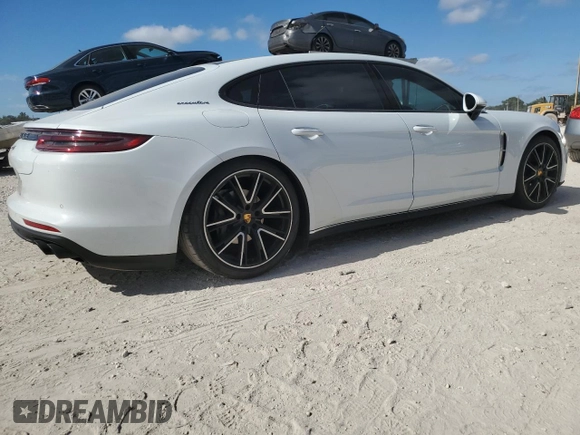 2018 Porsche Panamera 4S Executive with VIN WP0BB2A76JL165237, listed as a Copart auction lot 87572395 with 34,884 mi miles and Salvage Title. Bid and sale history available at DreamBid. Image 3.