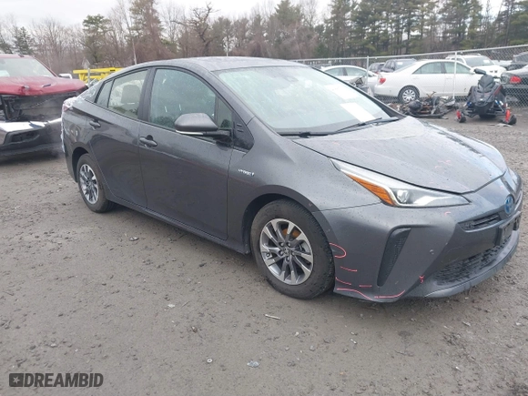 2019 Toyota Prius L Eco with VIN JTDKARFU7K3077941, listed as a IAAI auction lot 41865759 with 254,612 mi miles. Bid and sale history available at carsss.com. Image 1.