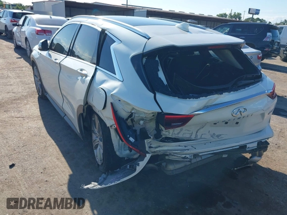 2020 Infiniti QX50 Luxe with VIN 3PCAJ5M15LF120478, listed as a IAAI auction lot 42212236 with 85,851 mi miles and . Bid and sale history available at DreamBid. Image 3.