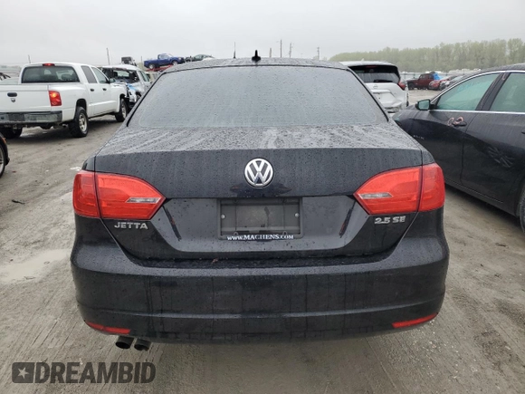 2012 Volkswagen Jetta Sedan SE w/Convenience & Sunroof with VIN 3VWDX7AJ2CM344828, listed as a Copart auction lot 49746154 with 81,927 mi miles and Salvage Title. Bid and sale history available at carsss.com. Image 6.