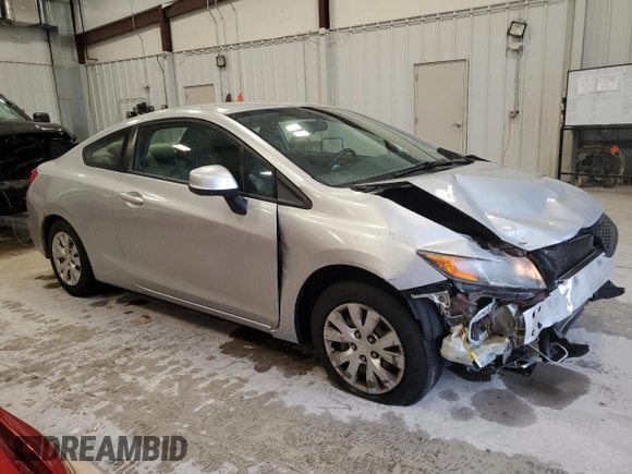 2012 Honda Civic Cpe LX with VIN 2HGFG3B55CH555303, listed as a Copart auction lot 47958834 with 232,882 mi miles and Non Repairable. Bid and sale history available at carsss.com. Image 4.