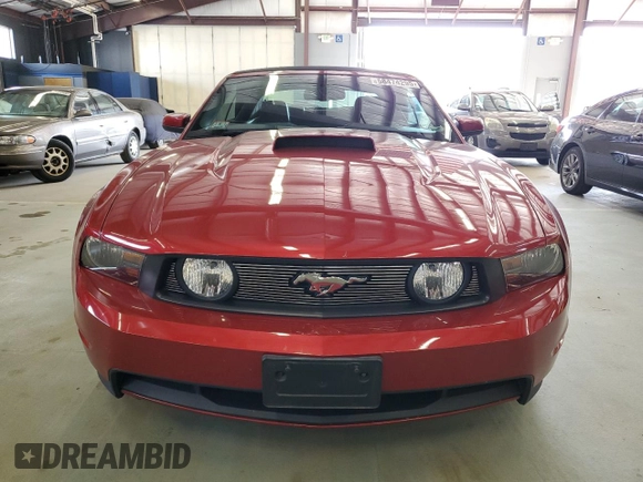 2010 Ford Mustang GT with VIN 1ZVBP8FH2A5100327, listed as a Copart auction lot 58474295 with 50,752 mi miles and Salvage title. Bid and sale history available at DreamBid. Image 5.