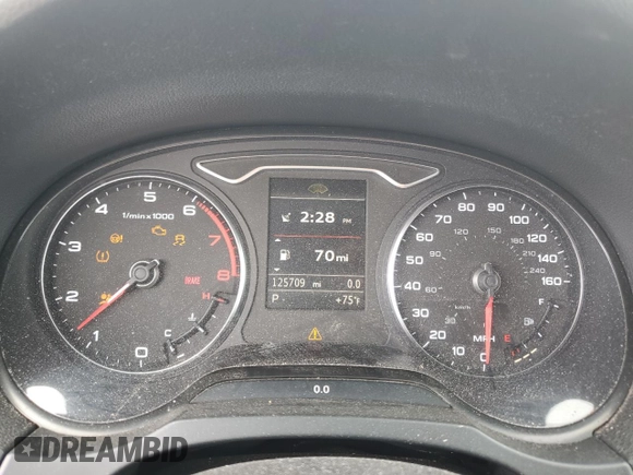 2015 Audi A3 1.8T Premium Plus with VIN WAU5CLFF8F1101636, listed as a Copart auction lot 56336754 with 125,709 mi miles and Salvage Title. Bid and sale history available at carsss.com. Image 9.