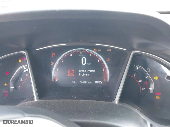 2019 Honda Civic Sedan Sport with VIN 2HGFC2F83KH542347, listed as a IAAI auction lot 41831834 with 80,222 mi miles. Bid and sale history available at carsss.com. Image 7.