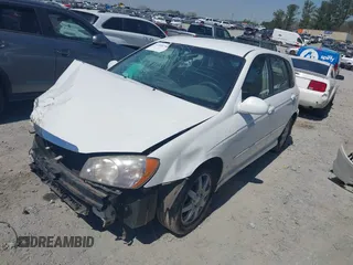 2006 Kia Spectra with VIN KNAFE162765318099, listed as a IAAI auction lot 41890796 with 241,431 mi miles. Bid and sale history available at carsss.com. Image 17.