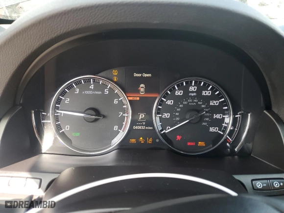 2019 Acura RLX Hybrid Advance Pkg with VIN JH4KC2F99KC000242, listed as a Copart auction lot 48571295 with 40,832 mi miles and Salvage Title. Bid and sale history available at carsss.com. Image 9.