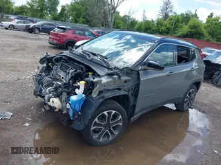 2022 Jeep Compass High Altitude with VIN 3C4NJDCB3NT105889, listed as a IAAI auction lot 41177629 with Not Provided miles and . Bid and sale history available at DreamBid. Image 2.