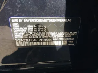2023 BMW 7 Series 740i with VIN WBA23EH04PCN19544, listed as a IAAI auction lot 41752560 with 44,997 mi miles. Bid and sale history available at carsss.com. Image 9.