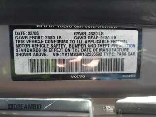 2006 Volvo S40 2.4L z VIN YV1MS390162205592, wystawiony jako IAAI lot #42172044 z przebiegiem 197 463 mil mil oraz . Historia ofert i sprzedaży dostępna na DreamBid. Obrazek 9.