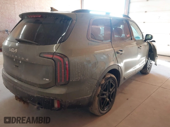 2024 Kia Telluride EX X-Line z VIN 5XYP3DGC6RG485412, wystawiony jako IAAI lot #41352835 z przebiegiem 19 613 mil mil oraz . Historia ofert i sprzedaży dostępna na DreamBid. Obrazek 4.