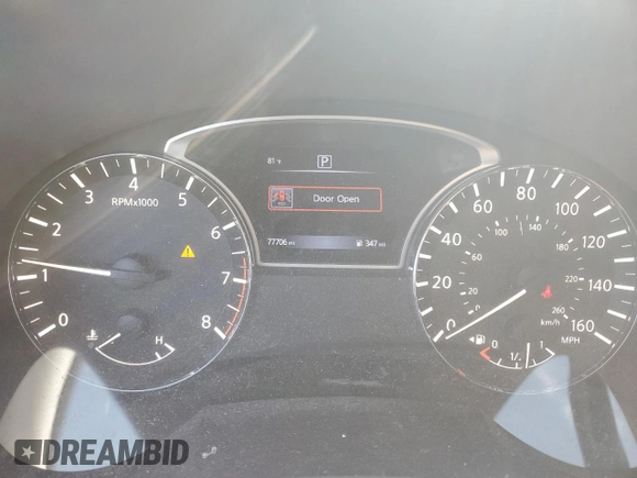 2016 Nissan Altima 2.5 S with VIN 1N4AL3AP8GN388543, listed as a Copart auction lot 51633295 with 77,706 mi miles and Salvage Title. Bid and sale history available at carsss.com. Image 9.