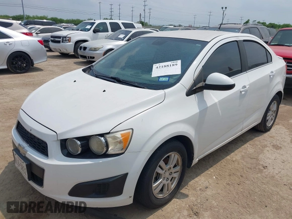 2013 Chevrolet Sonic LT with VIN 1G1JC5SH0D4105379, listed as a IAAI auction lot 42188189 with 198,896 mi miles and . Bid and sale history available at DreamBid. Image 2.