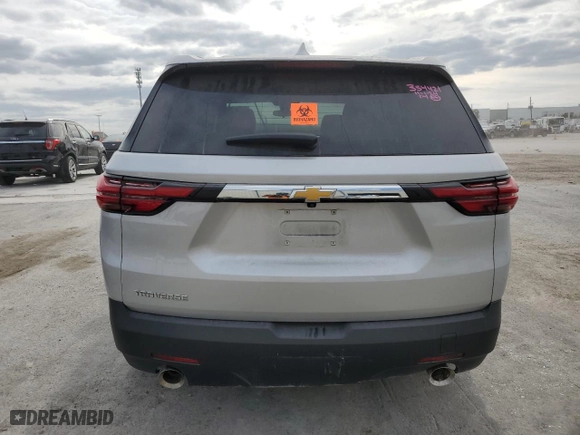 2022 Chevrolet Traverse LS with VIN 1GNERFKW5NJ120174, listed as a Copart auction lot 80932704 with 0 mi miles and Non Repairable. Bid and sale history available at carsss.com. Image 6.
