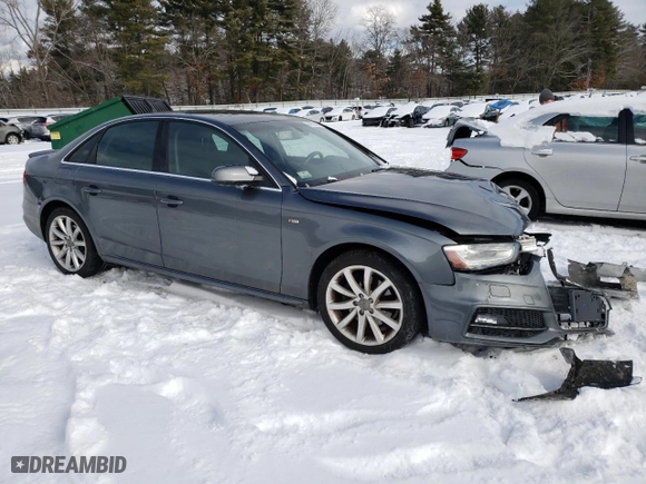 2014 Audi A4 Premium with VIN WAUAFAFL1EN029914, listed as a Copart auction lot 44600425 with 99,540 mi miles and Clean Title. Bid and sale history available at carsss.com. Image 4.