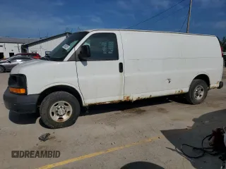 2009 Chevrolet Express Cargo with VIN 1GCHG39K491123246, listed as a Copart auction lot 61992825 with 217,951 mi miles and Clean title. Bid and sale history available at DreamBid. Image 1.