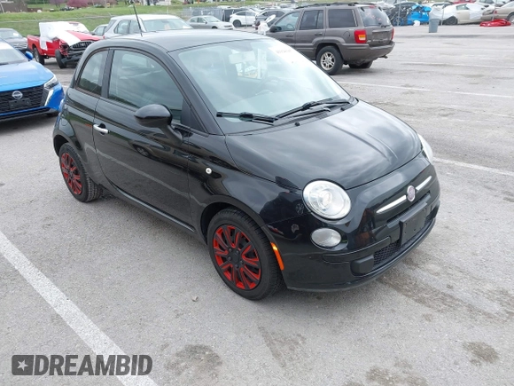 2012 FIAT 500 Pop with VIN 3C3CFFAR9CT363811, listed as a IAAI auction lot 41928185 with 85,798 mi miles. Bid and sale history available at carsss.com. Image 1.