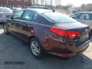 2013 Kia Optima LX with VIN 5XXGM4A78DG193265, listed as a IAAI auction lot 41940958 with 108,284 mi miles. Bid and sale history available at carsss.com. Image 3.