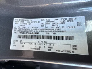 2022 Ford Bronco with VIN 1FMEE5DP5NLB24049, listed as a Copart auction lot 56769875 with 20,710 mi miles and Salvage Title. Bid and sale history available at DreamBid. Image 10.