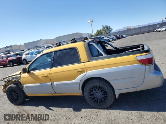 2003 Subaru Baja с VIN 4S4BT61C637107069, выставлен на аукционе Copart как лот 78166634 с пробегом 135 938 миль миль и Списание • Salvage title. История ставок и продаж доступна на DreamBid. Изображение 2.