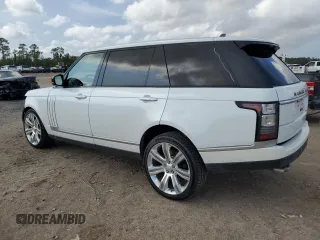 2016 Land Rover Range Rover with VIN SALGW3EF7GA296739, listed as a Copart auction lot 77678794 with 58,193 mi miles and Salvage title. Bid and sale history available at DreamBid. Image 2.