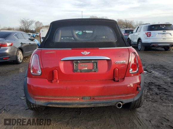 2008 MINI Convertible с VIN WMWRF33518TF68461, выставлен на аукционе Copart как лот 84168304 с пробегом 153 964 миль миль и Списание • Salvage title. История ставок и продаж доступна на DreamBid. Изображение 6.