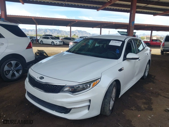 2016 Kia Optima LX with VIN 5XXGT4L31GG049316, listed as a IAAI auction lot 41786981 with 148,345 mi miles. Bid and sale history available at carsss.com. Image 17.