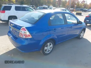 2009 Chevrolet Aveo 1LT with VIN KL1TD56E49B666742, listed as a IAAI auction lot 40585197 with 60,859 mi miles and . Bid and sale history available at DreamBid. Image 4.