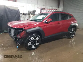 2025 Hyundai Kona SEL with VIN KM8HBCAB1SU200326, listed as a Copart auction lot 46611675 with 1,334 mi miles and Salvage Title. Bid and sale history available at carsss.com. Image 1.