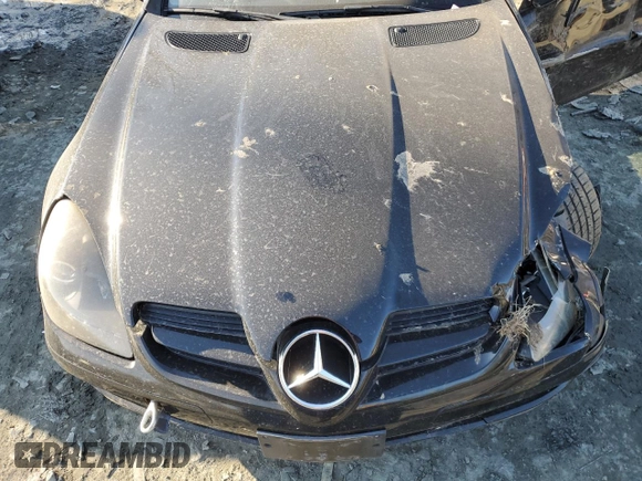 2007 Mercedes-Benz SLK-Class 3.0L with VIN WDBWK54F57F154189, listed as a Copart auction lot 45678515 with 118,934 mi miles and Salvage Title. Bid and sale history available at carsss.com. Image 11.