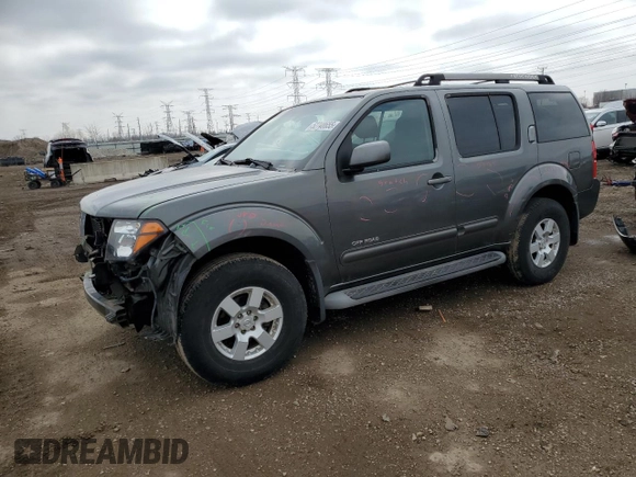 2005 Nissan Pathfinder SE с VIN 5N1AR18W45C773094, выставлен на аукционе Copart как лот 52740655 с пробегом 164 456 миль миль и Списание • Salvage title. История ставок и продаж доступна на DreamBid. Изображение 1.