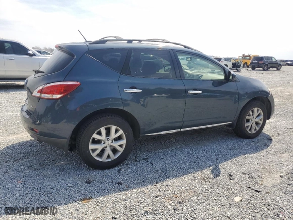 2012 Nissan Murano S with VIN JN8AZ1MU1CW110834, listed as a Copart auction lot 48887195 with 162,820 mi miles and Salvage Title. Bid and sale history available at carsss.com. Image 3.