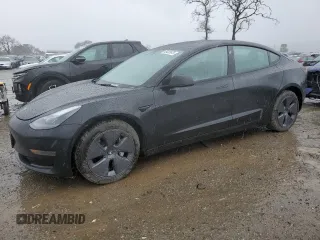 2023 Tesla Model 3 with VIN 5YJ3E1EA0PF455450, listed as a Copart auction lot 45423875 with 73,471 mi miles and Salvage Title. Bid and sale history available at carsss.com. Image 1.