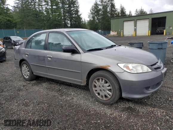 2004 Honda Civic LX with VIN 2HGES15524H625190, listed as a Copart auction lot 50346525 with 160,807 mi miles and Salvage Title. Bid and sale history available at DreamBid. Image 4.
