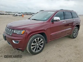 2017 Jeep Grand Cherokee Overland z VIN 1C4RJECGXHC605535, wystawiony jako Copart lot #56556455 z przebiegiem 100 198 mil mil oraz Szkoda całkowita • Salvage title. Historia ofert i sprzedaży dostępna na DreamBid. Obrazek 1.