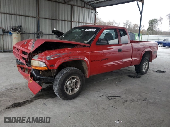 1999 Dodge Dakota SLT with VIN 1B7GG22Y5XS276472, listed as a Copart auction lot 85417774 with 264,833 mi miles and Salvage Title. Bid and sale history available at DreamBid. Image 1.