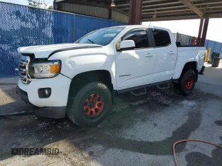 2018 GMC Canyon 2WD SLE z VIN 1GTG5CEN8J1201694, wystawiony jako Copart lot #55405125 z przebiegiem 82 069 mil mil oraz Szkoda całkowita • Salvage title. Historia ofert i sprzedaży dostępna na DreamBid. Obrazek 1.