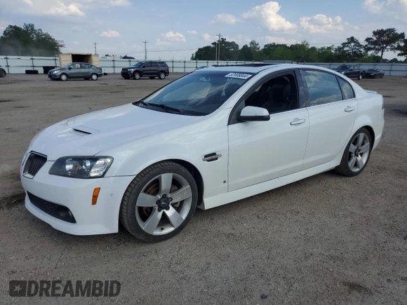 2009 Pontiac G8 GT with VIN 6G2EC57Y29L208034, listed as a Copart auction lot 52008844 with 157,029 mi miles and Salvage Title. Bid and sale history available at carsss.com. Image 1.