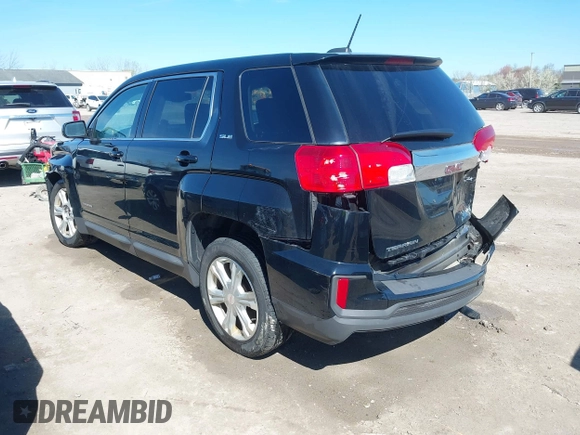 2017 GMC Terrain SLE with VIN 2GKFLSEK1H6265914, listed as a IAAI auction lot 42097155 with 121,905 mi miles. Bid and sale history available at carsss.com. Image 3.