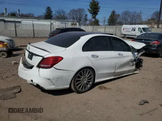 2018 Mercedes-Benz C 43 AMG with VIN 55SWF6EB6JU247434, listed as a Copart auction lot 48540115 with Not Provided miles and Salvage Title. Bid and sale history available at carsss.com. Image 3.
